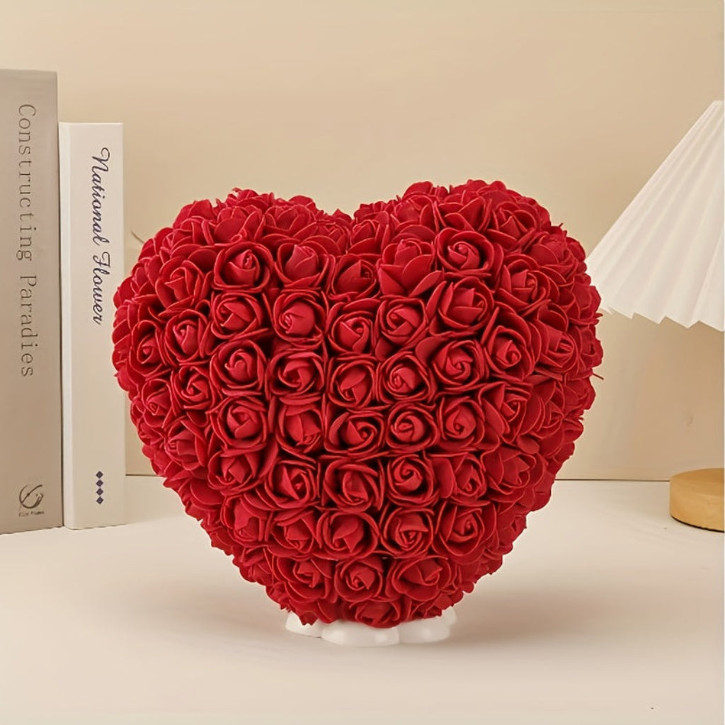 Rose Heart Artificial Flower Table Decor For Mother's Day Gift | Temsk