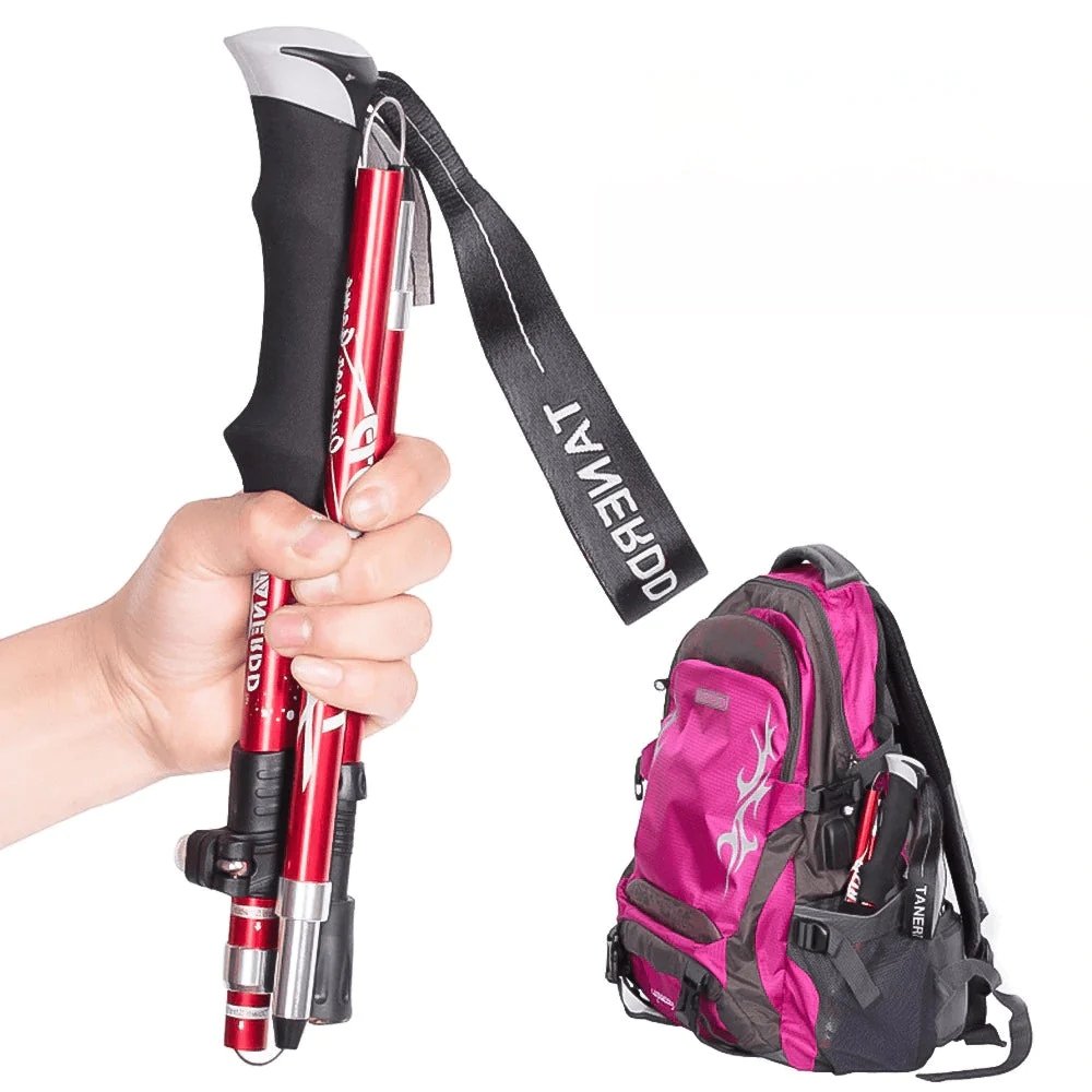 Foldable Telescoping Trekking Poles for Hiking Trails | Temsk