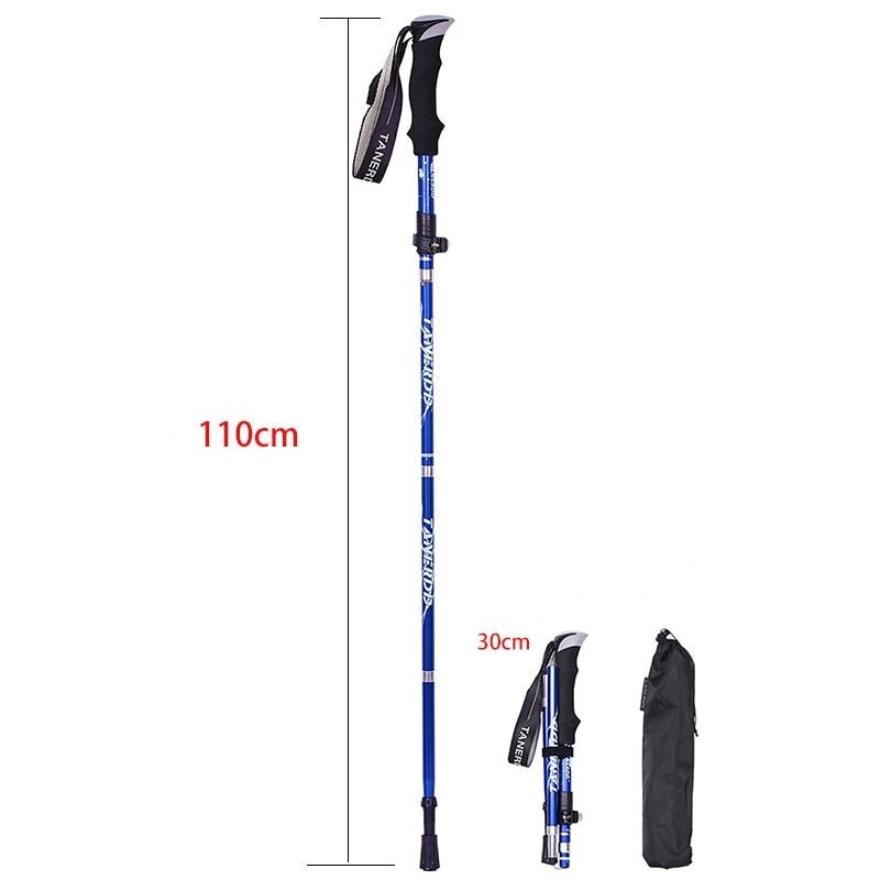 Foldable Telescoping Trekking Poles for Hiking Trails | Temsk