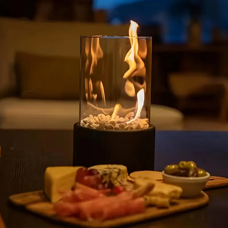 LumiFlame Ethanol-Kamin zum Mitnehmen für moderne Atmosphäre überall | Temsk