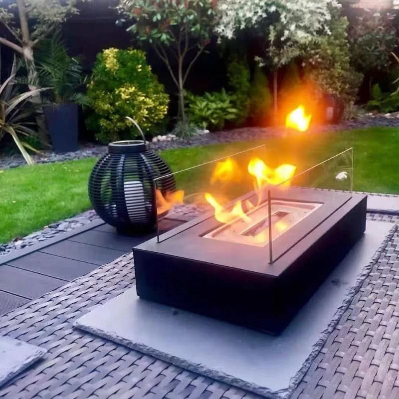 NovaFlame Bioethanolový stolní krb Přenosný pro vnitřní i venkovní použití | Temsk