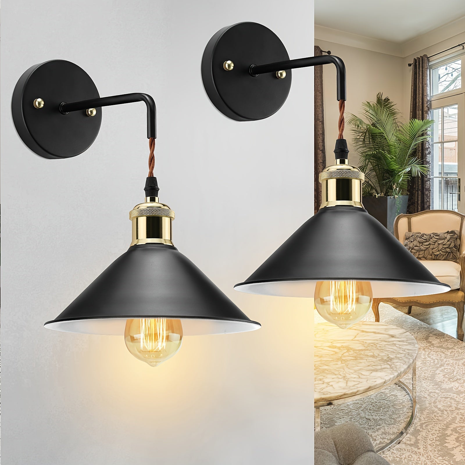 Industrial Oil-Rubbed Metal Wall Sconce For Living Spaces | Temsk