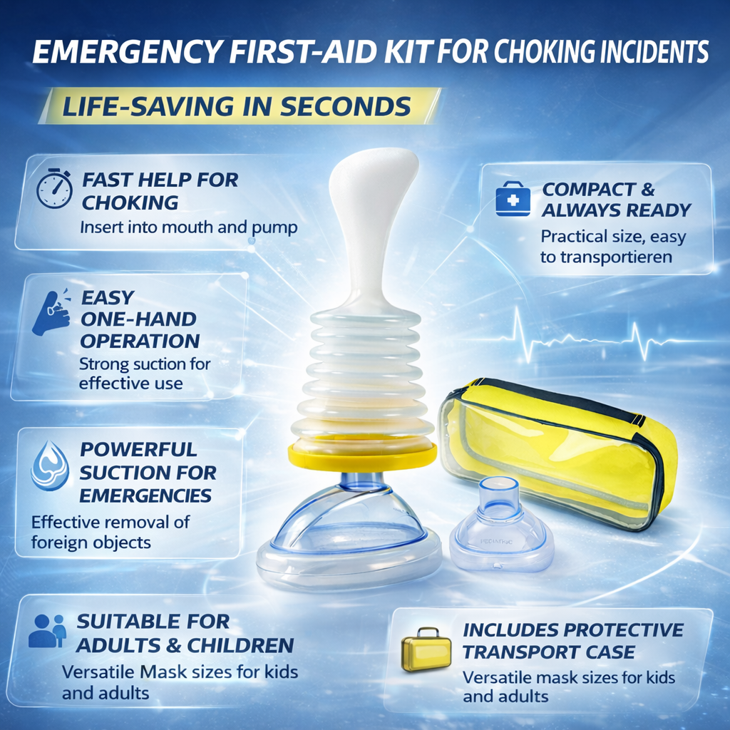 Emergency Airway Blockage Rescue Kit For Home And Travel | Temsk