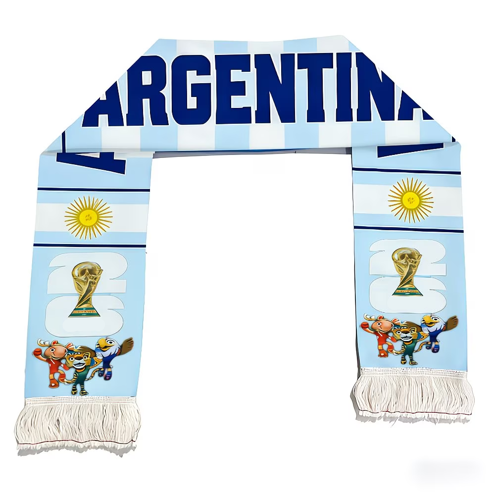 Flagge von Argentinien Fußballschal für Weltmeisterschaftsfans weltweit | Temsk