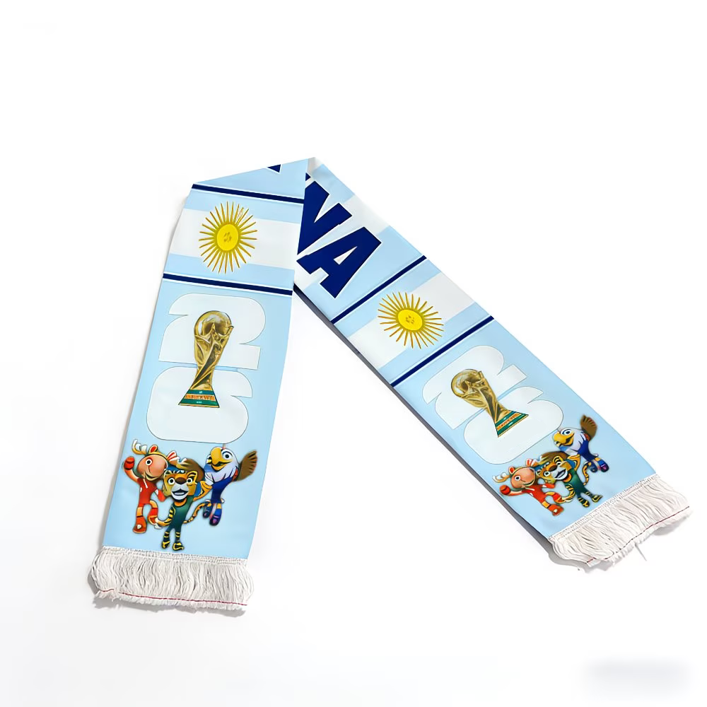 Flagge von Argentinien Fußballschal für Weltmeisterschaftsfans weltweit | Temsk