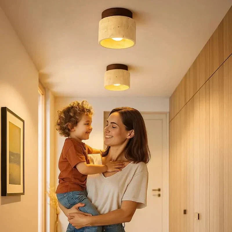 WhisperWood LED Lamp Minimalist Wood Light for a Calm Atmosphere | Temsk