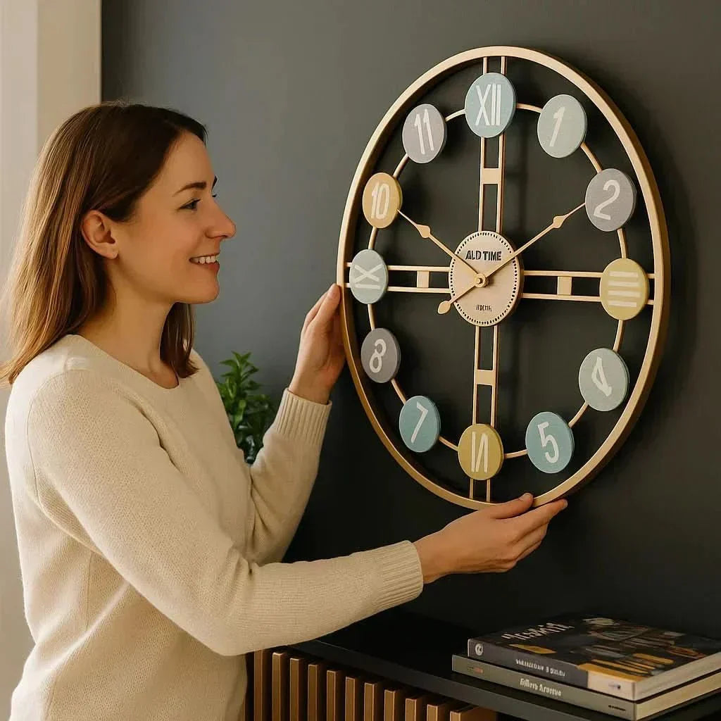 SereneTime Quiet Wall Clock For A Peaceful Living Space | Temsk
