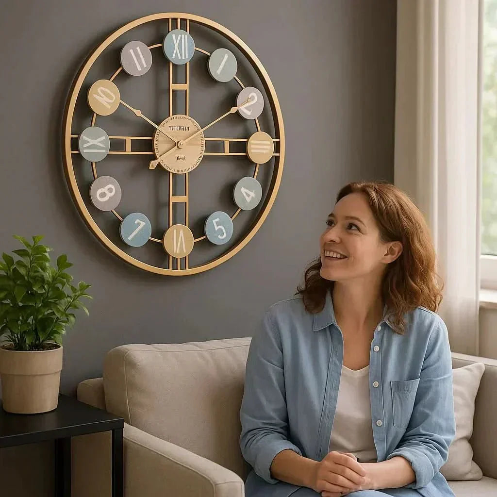 SereneTime Quiet Wall Clock For A Peaceful Living Space | Temsk