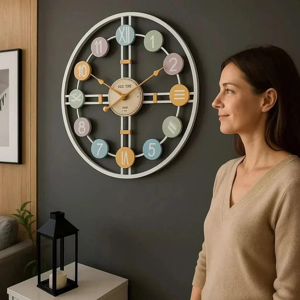 SereneTime Quiet Wall Clock For A Peaceful Living Space | Temsk