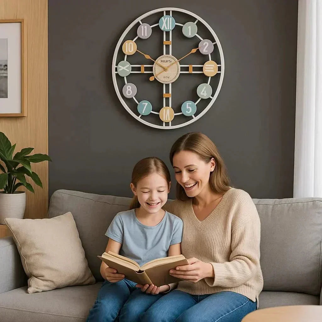 SereneTime Quiet Wall Clock For A Peaceful Living Space | Temsk