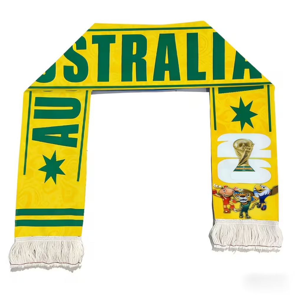 Australien-Flaggen-Schal für Weltcup-Fans und Unterstützer | Temsk