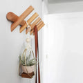 Maeve Solid Oak Wall Rack Organizer For Modern Interiors | Temsk