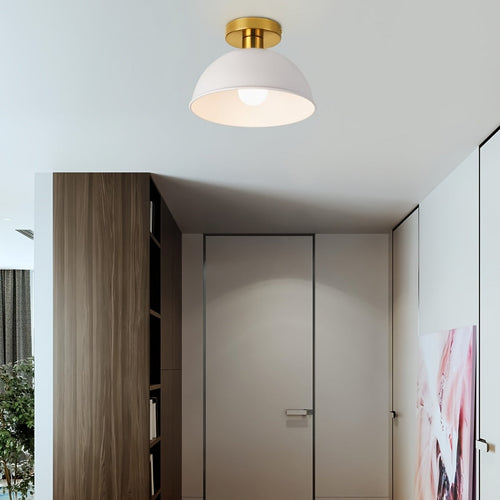Contemporary Matte Metal Semi-Flush Ceiling Light For Modern Living Spaces | Temsk