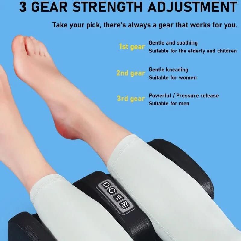 Auralux Shiatsu Foot Massager With Heat Function, 12 3D Massage Balls And Timer | Temsk