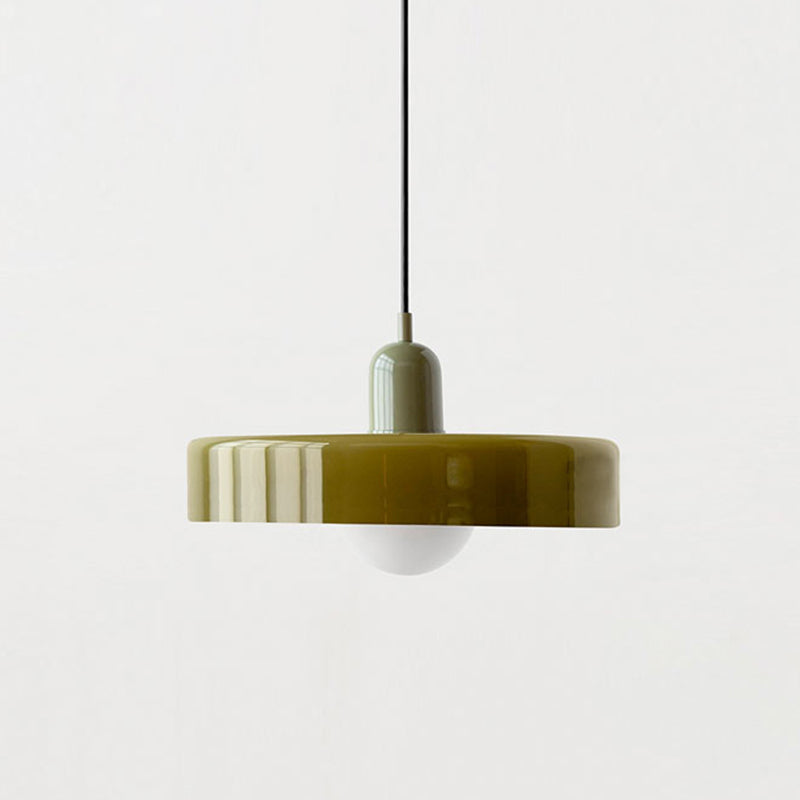 Nordische Pendelleuchte mit Retro-Glas-Look für bunte moderne Räume | Temsk