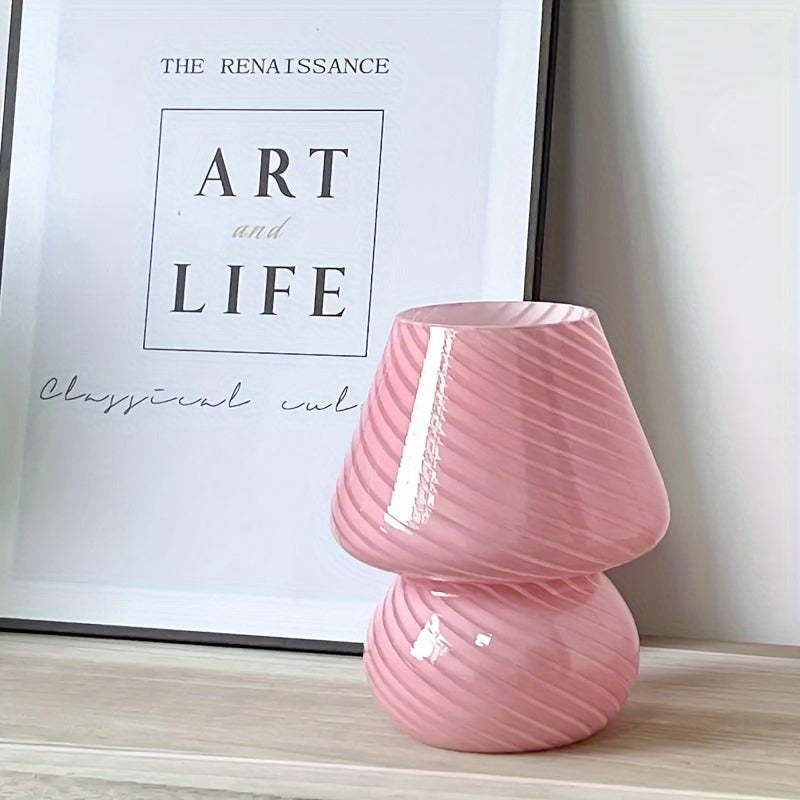 USB Dæmpbar Murano-Stil Glas Svampeinspireret Bordlampe | Temsk