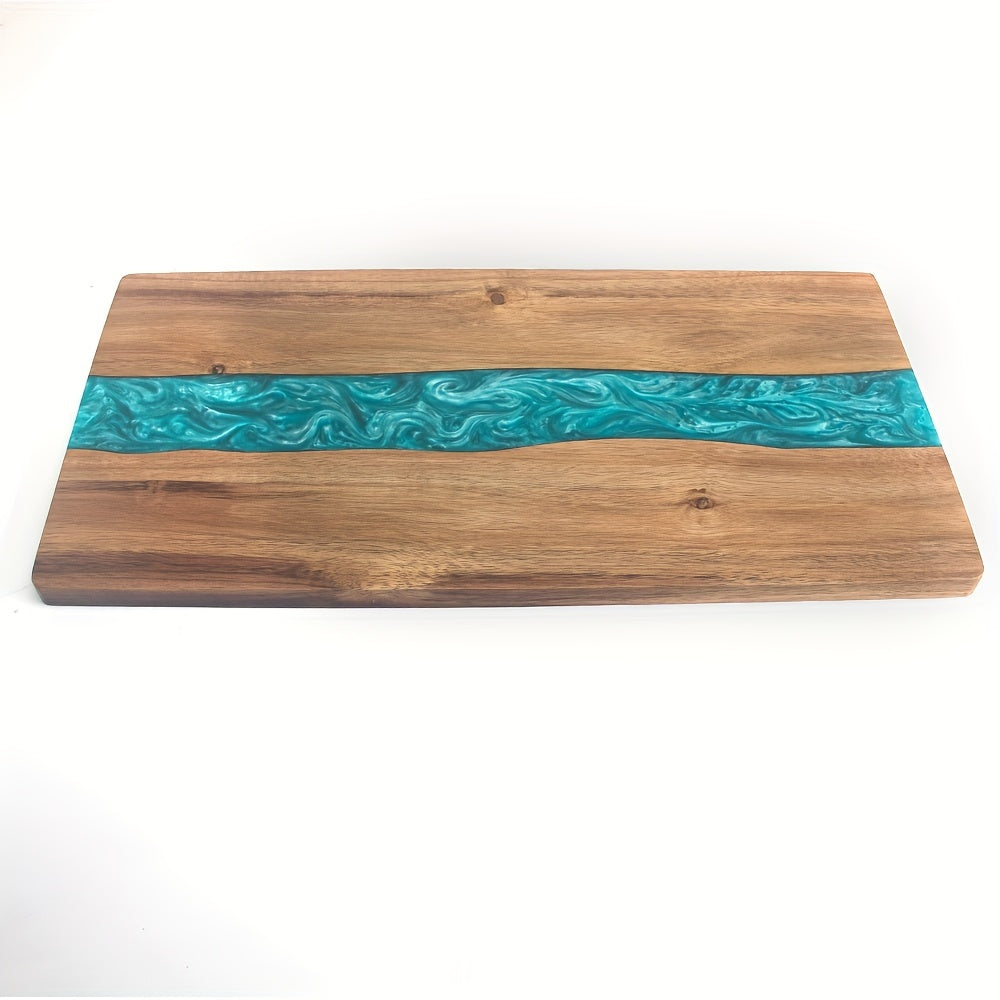 Acacia Wood Resin River Board For Charcuterie And Cheese | Temsk