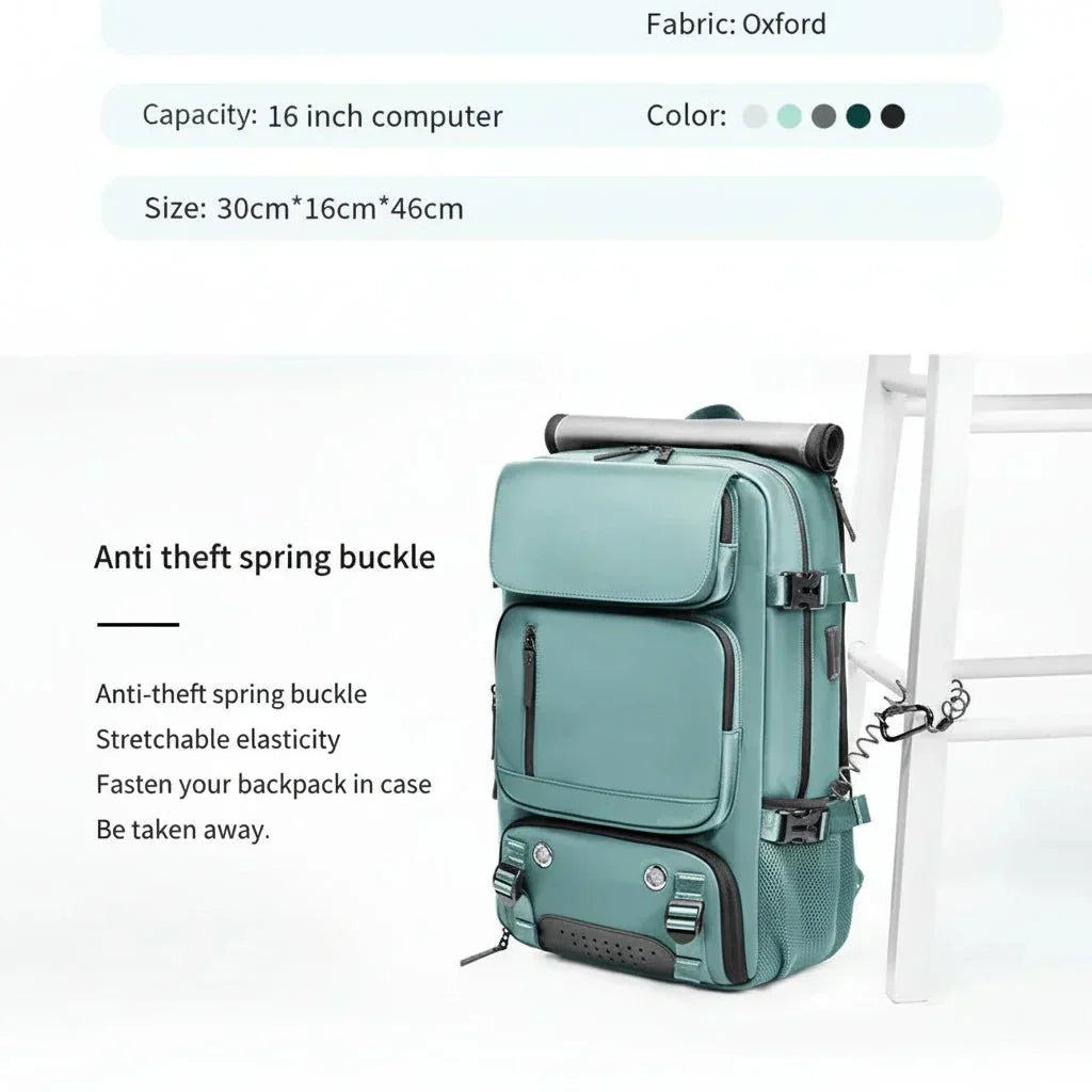 Voyager Max Large Waterproof Travel Backpack With USB Port | Temsk