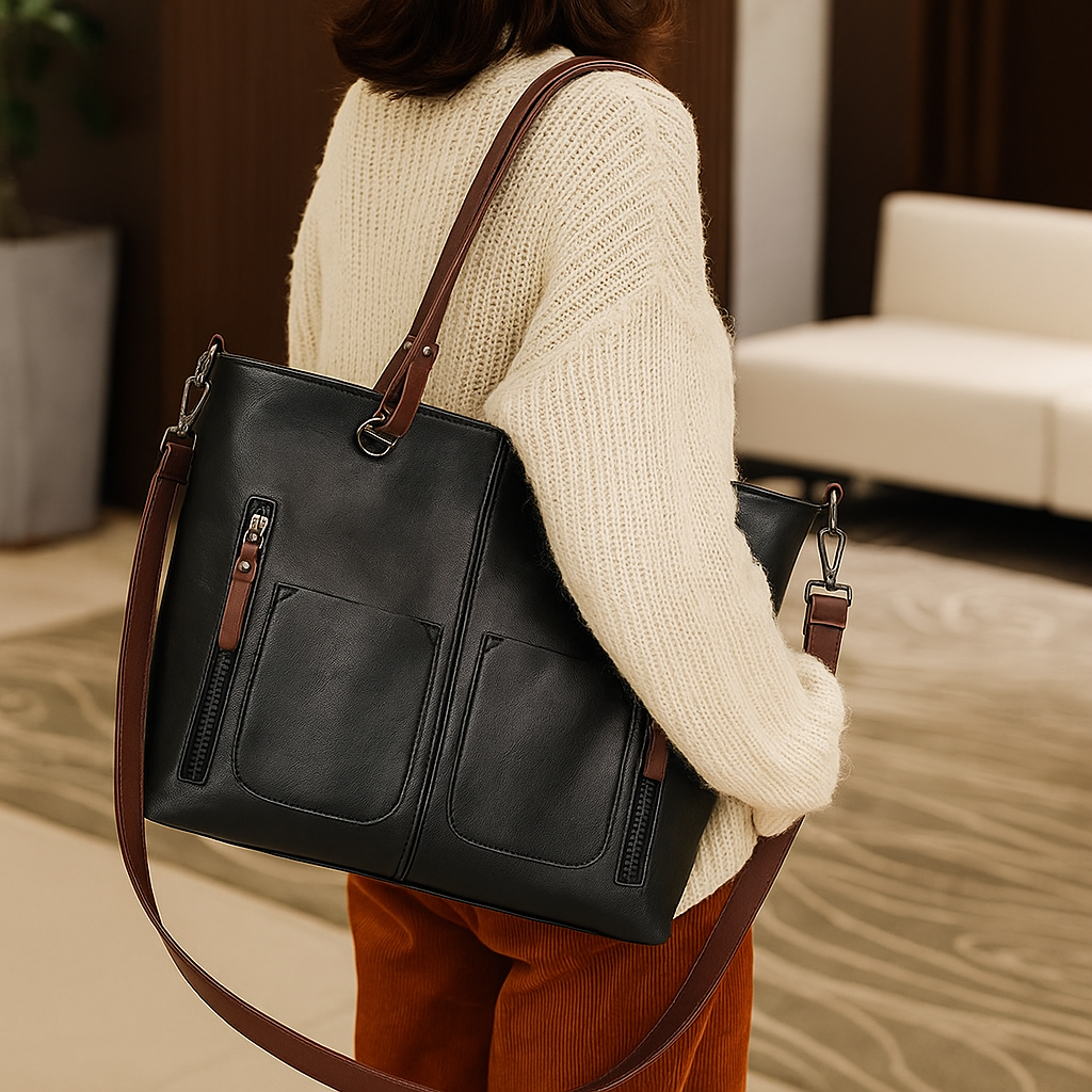 Women's Vintage Tote Bag for Work, Office, and Travel | Temsk