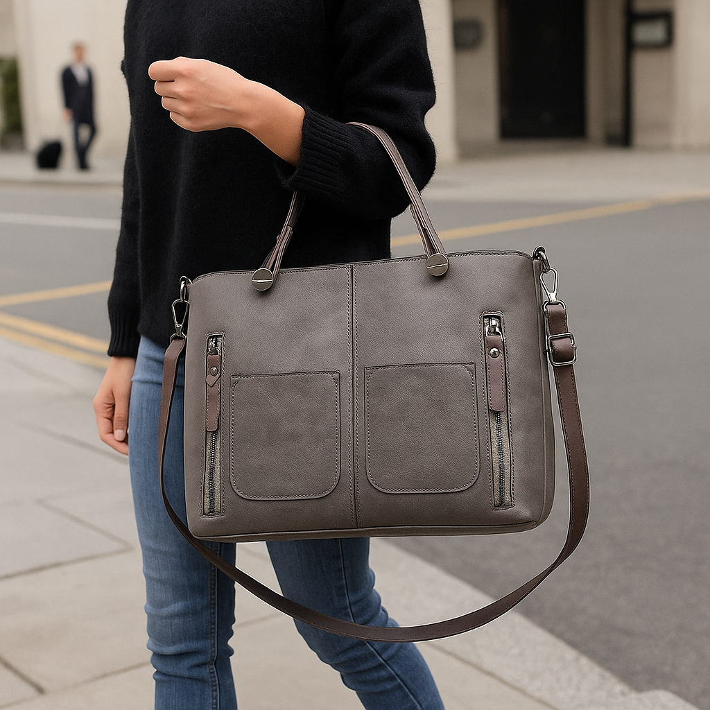 Women's Vintage Tote Bag for Work, Office, and Travel | Temsk