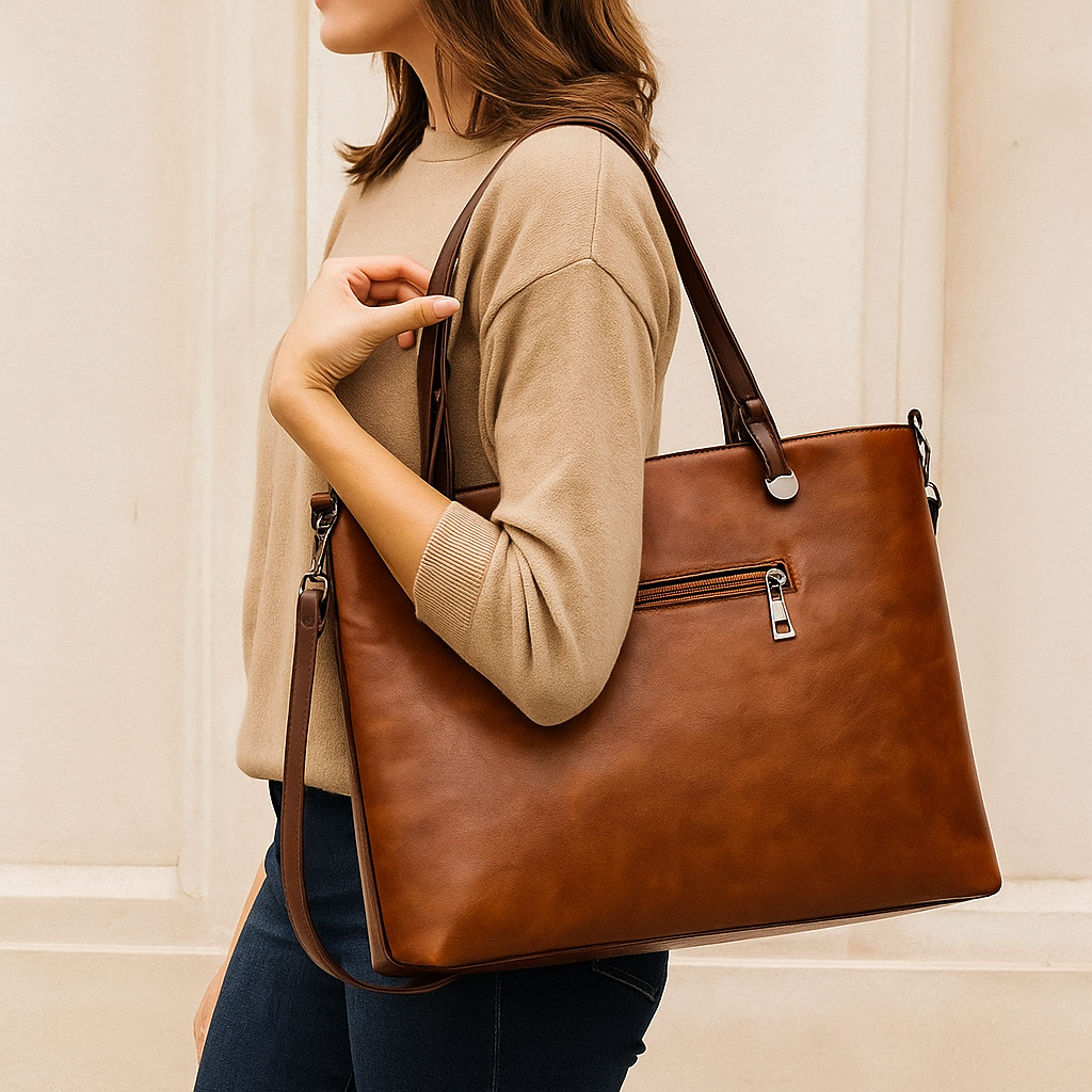 Women's Vintage Tote Bag for Work, Office, and Travel | Temsk