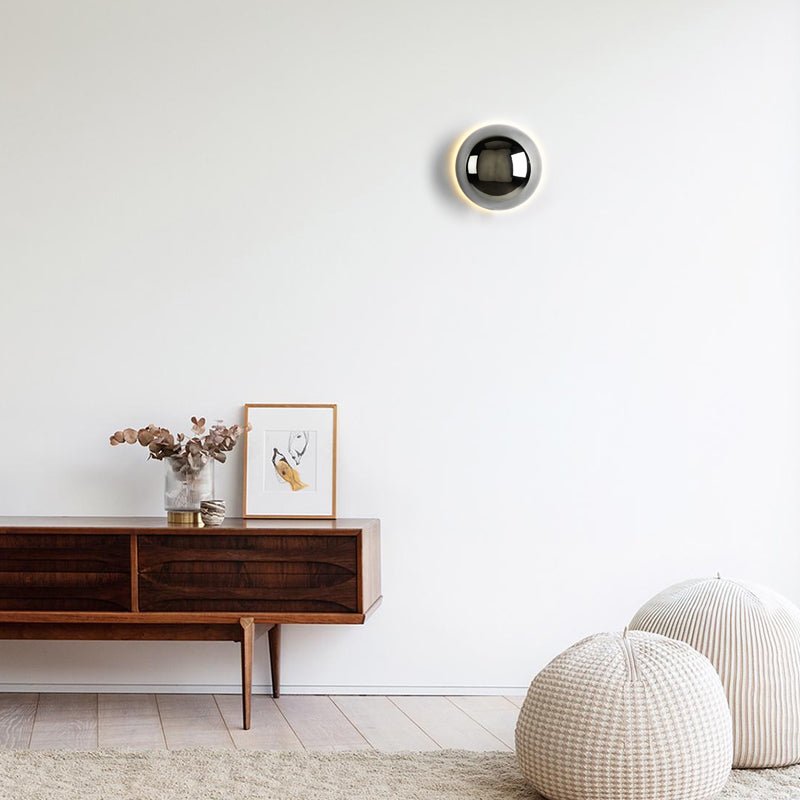 Bauhaus Eclipse Wandleuchte mit Goldfinish für moderne Kunstbeleuchtung | Temsk