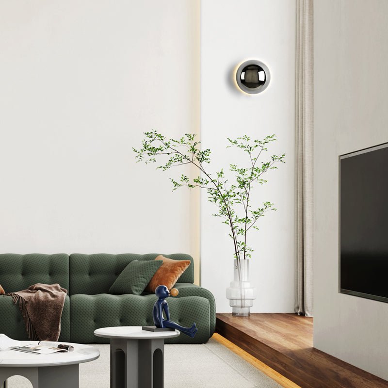 Bauhaus Eclipse Wandleuchte mit Goldfinish für moderne Kunstbeleuchtung | Temsk