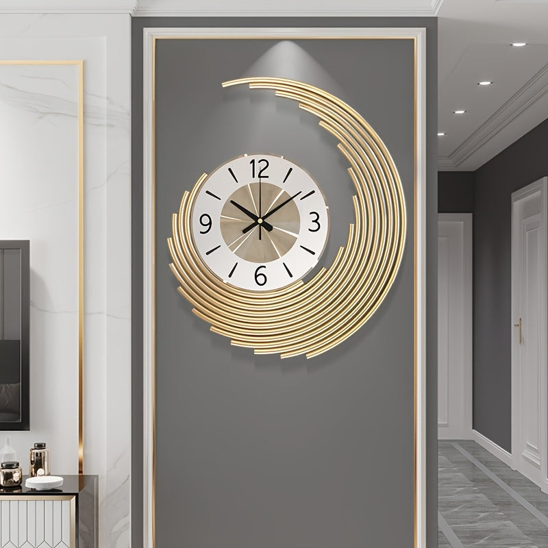 Elegante 3D Metall-Wanduhr mit geräuschlosem Quarzwerk | Temsk