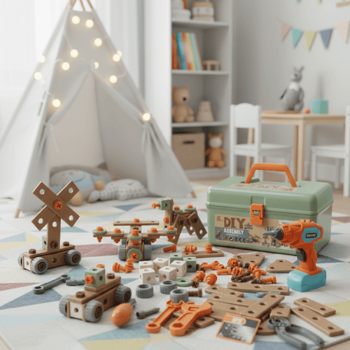 CraftSmith 100 Piece Kids Tool Set For Creative Play Ages 3 And Up | Temsk