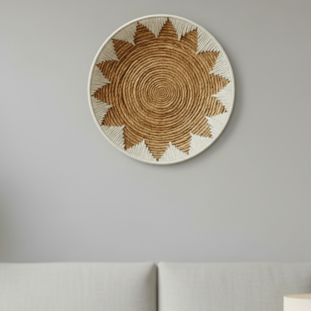 NatureWeave Seagrass Wall Baskets In Tribal Style For Natural Interiors | Temsk