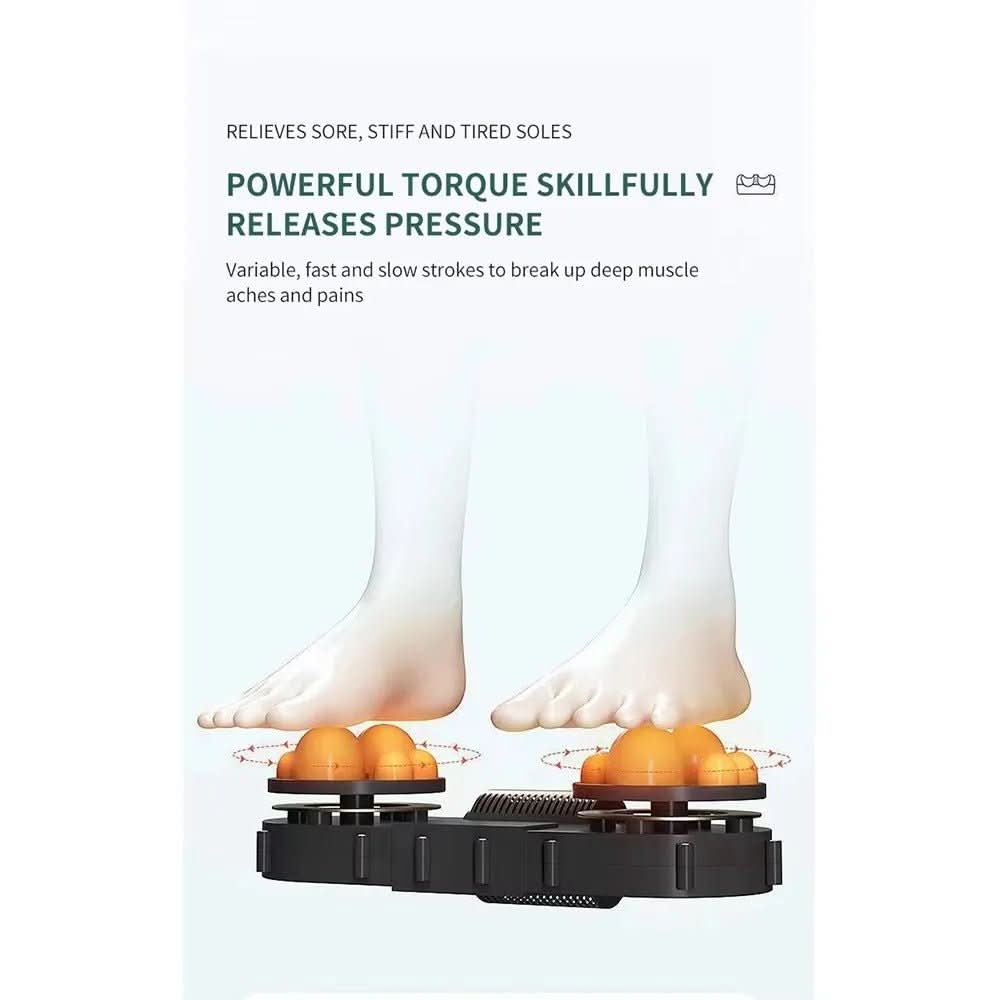 Auralux Shiatsu Foot Massager With Heat Function, 12 3D Massage Balls And Timer | Temsk