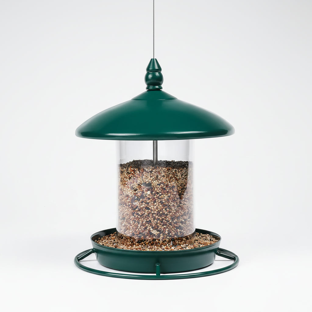 Sturdy Feeder For Birds Made Of Metal With All Around Perch And Easy Refilling | Temsk