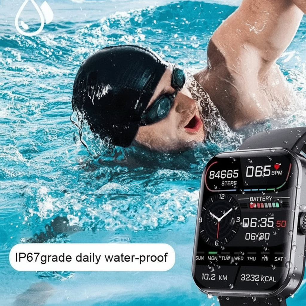 Smartwatch Fitness-Tracker mit Blutdruckmessung | Temsk