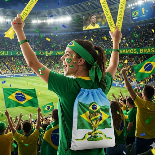 Brazil Flag World Cup Fan Kit For Game Day Support Temsk