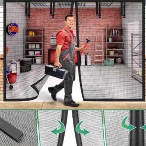BreezeGuard Vision Magnetic Screen Net For Your Garage | Temsk