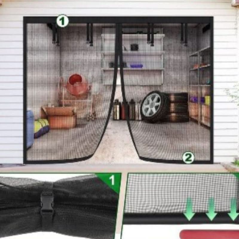 BreezeGuard Vision Magnetic Screen Net For Your Garage | Temsk