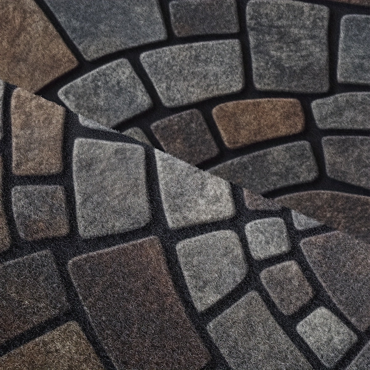 Semi-Circular Mosaic Entry Mat For Indoor And Outdoor Use | Temsk