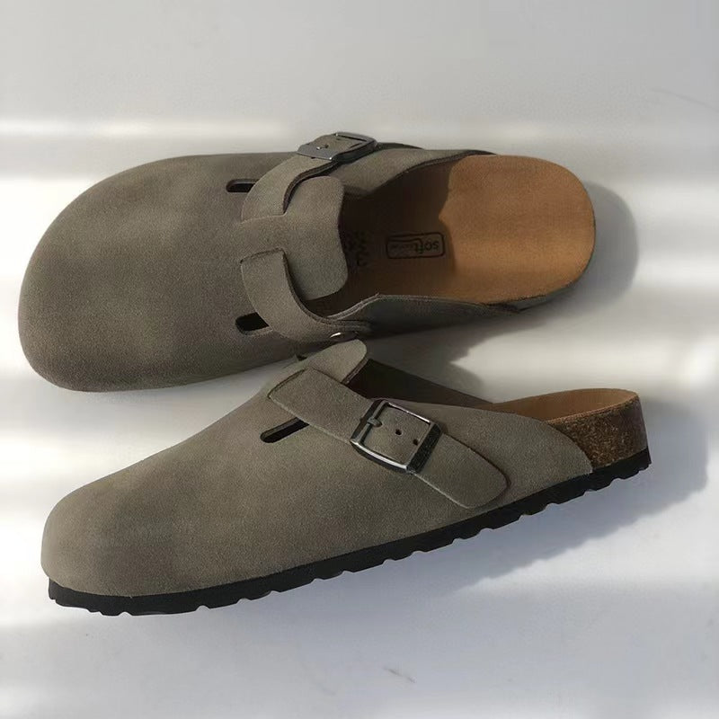 NovaLuxe Leather Slipper Unisex Boston Sandals Style | Temsk