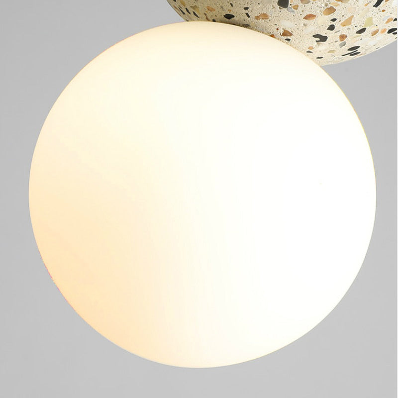 NovaLux LED Pendant Lights Small Glass Lamps For Dining Tables Black And White | Temsk