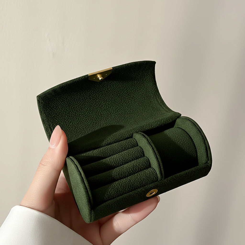 Mothers Day Travel Jewelry Box With Snap Closure Organizer | Temsk