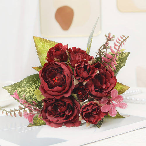 Artificial Peony Mothers Day Bouquet For Home Decor | Temsk