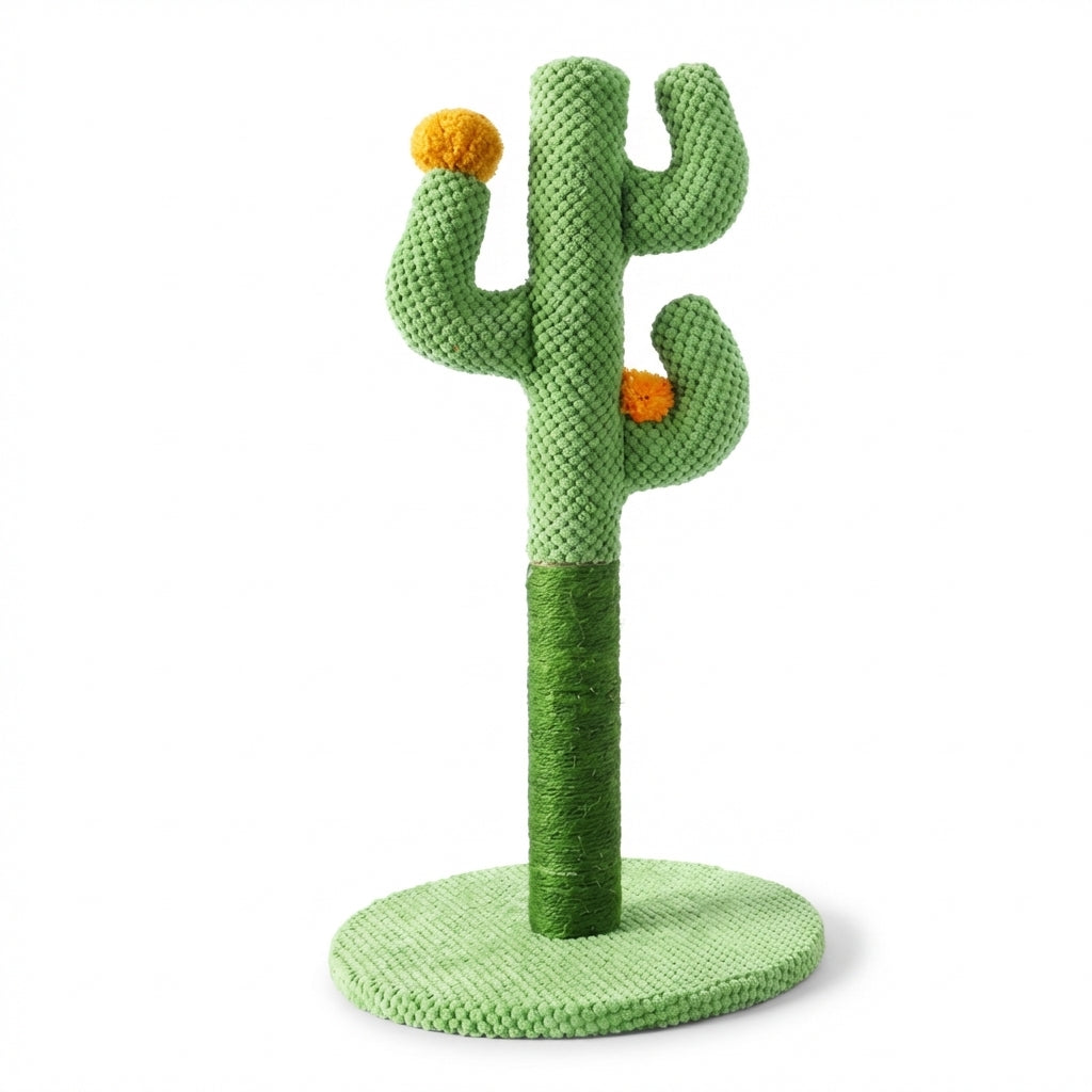 Cactus Shaped Cat Scratching Post, Sisal, Small, Medium, Large | Temsk