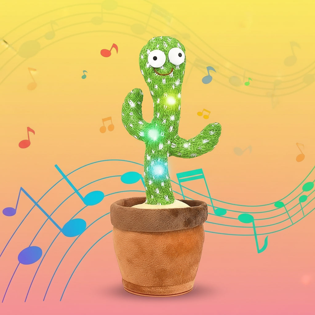Talking Plush Cactus Toy That Sings and Dances for Kids | Temsk