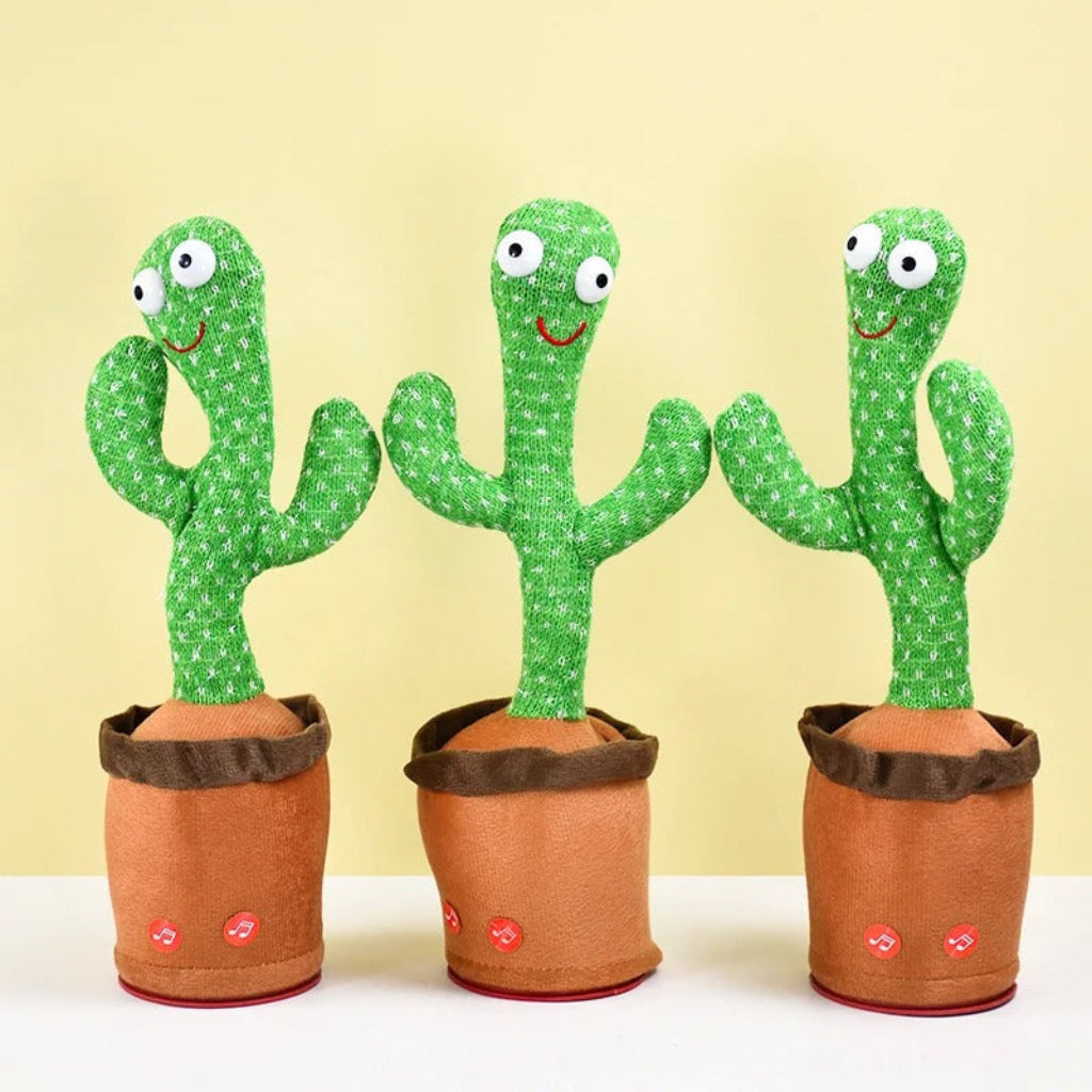 Talking Plush Cactus Toy That Sings and Dances for Kids | Temsk