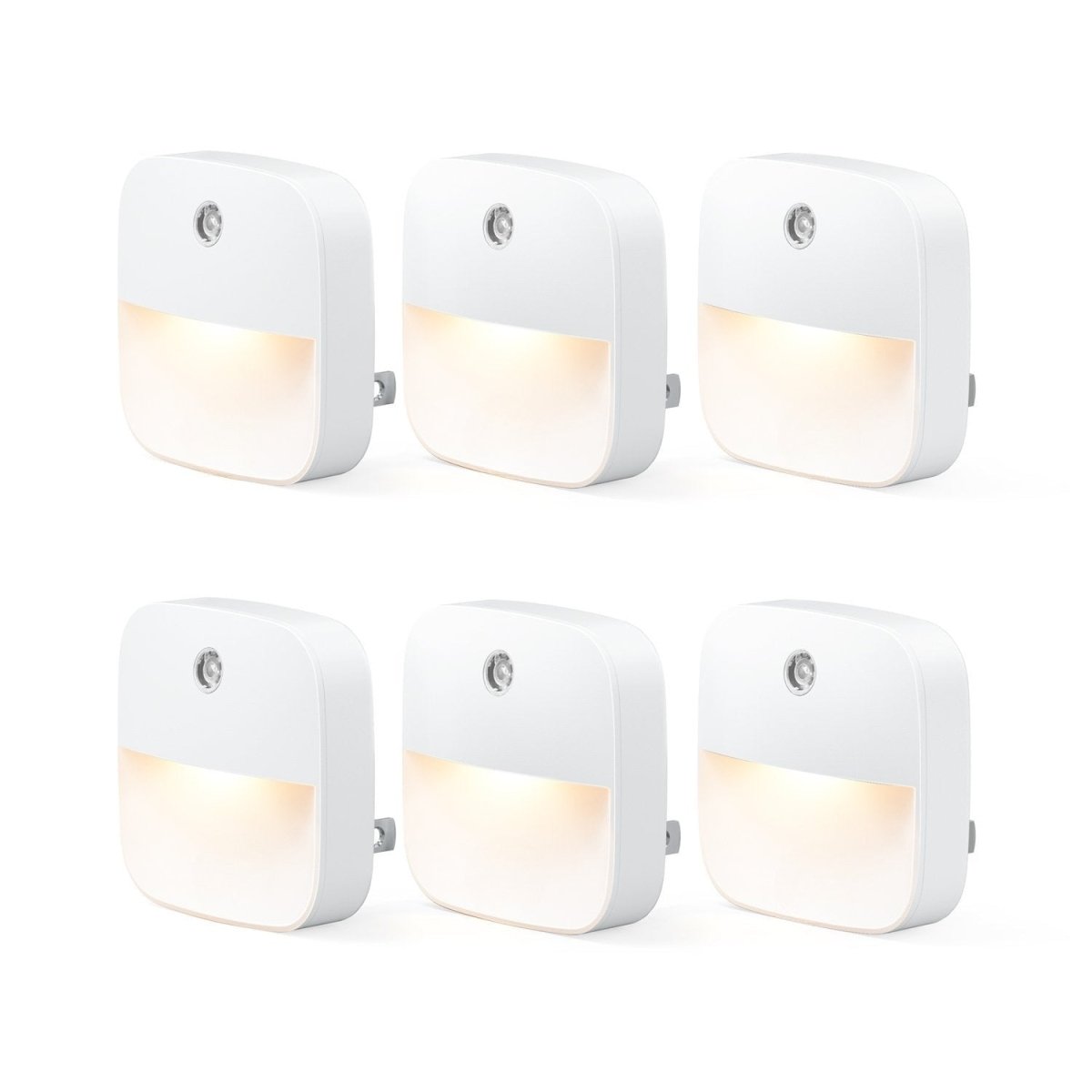 LumaNest Energy-Saving Socket Night Lights With Auto Sensor Six Pack | Temsk