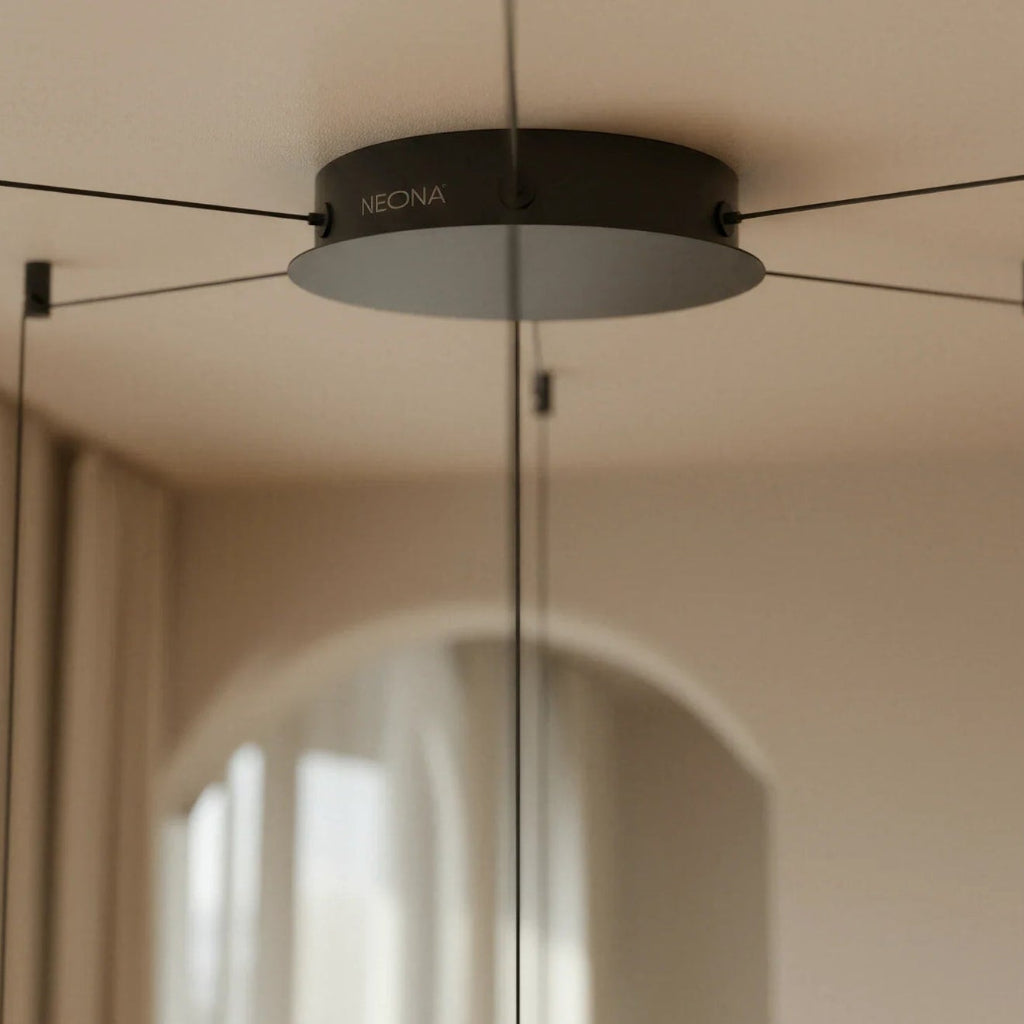 Geometrische moderne Pendelleuchte zur Deckenmontage | Temsk