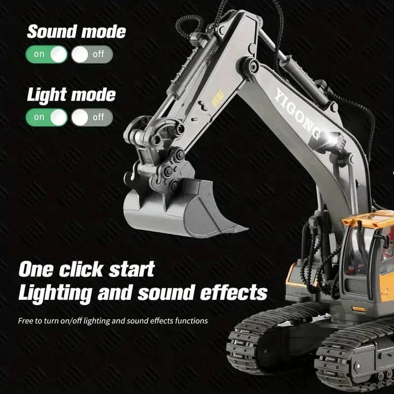 AeroBuild RC Digger: Ultimate Remote-Controlled Construction Vehicle For Adventures | Temsk