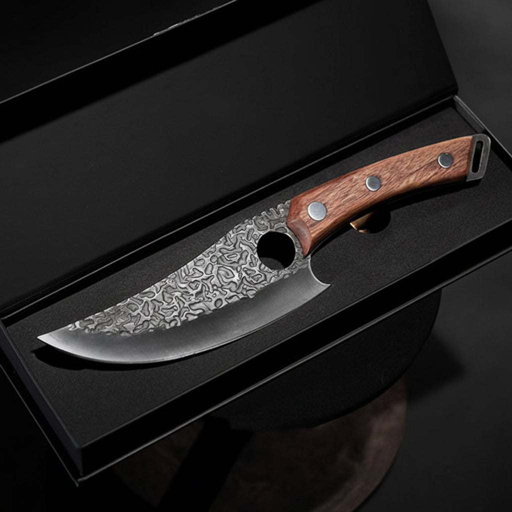 Chef Knife By Precision Brand With Wooden Handle For Easy Slicing | Temsk