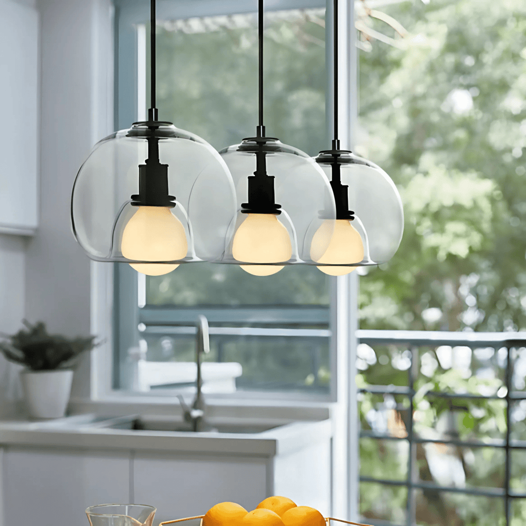 Clyde Glas-Pendelleuchte mit handgeblasenem modernen Eleganz-Design | Temsk