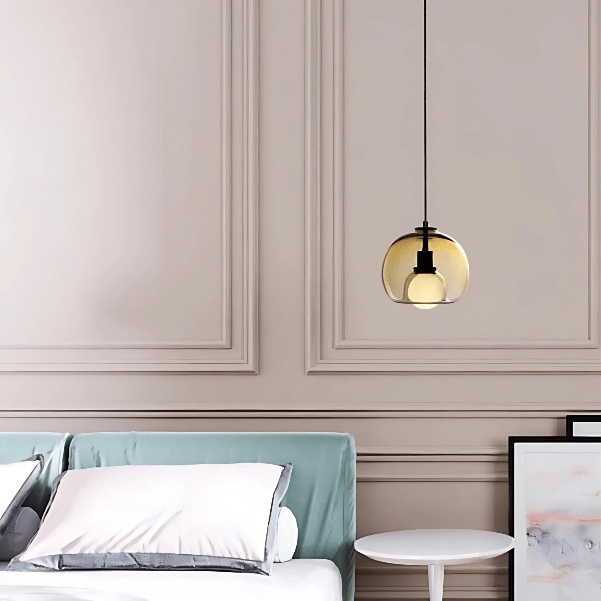 Clyde Glas-Pendelleuchte mit handgeblasenem modernen Eleganz-Design | Temsk